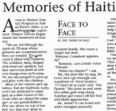 Memories Of Haitian